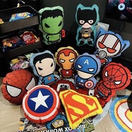 marvel cushion 攬枕 抱枕 靠墊 座墊 坐墊 spider man 蜘蛛俠 iron man 鋼鐵俠 綠巨人 超人 蝙蝠俠 bat man 公仔 禮物 送禮 擺設 擺件 裝飾 生日禮物 