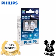 Philips 6700K (12799) LED T10 360° CeraLight X-treme Ultinon x1 pair
