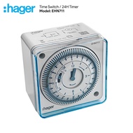 Hager Time Switch EH711 ENH711 Timer 24 Hours & Reversed 16A Analog Switch Wall Mounted Type Timer