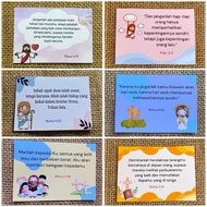 (NupNup Collections) 1 random premium Bible greeting card christian spiritual verse card/ God's firm