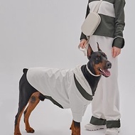 【PEHOM】 狗狗防潑水雨衣 - 白綠拼色