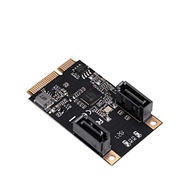 I/O CREST MiniPCIE to SATA III 2 Ports Adapter Card (Jmicro Chipset), Add Two SATA 3.0 Devices to An