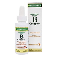 NATURE'S BOUNTY B COMPLEX WITH B12 SUBLINGUAL LIQUID FAST ACTING DIETARY SUPPLEMENT 2 FL OZ