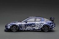 Mazda RX-8 (SE3P) RE Amemiya Blue Metallic With Mr Amemiya IG3244 1/18 (IG MODEL)