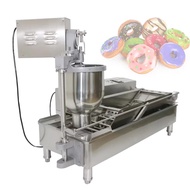 Double Row Automatic Doughnut Machine Commercial Electric Donut Machine Fryer Maker Circle Doughnut 