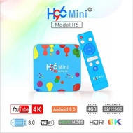 【Must-Have Accessories】 H96mini Tv Box H6 9.0 Smart Tv Box H96 Mini Tv Box 4g Ram 32g/128g Rom H6 Quad Core 6k Hdr Set Box Drop Ship