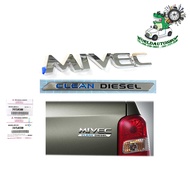 logo MIVEC + CLEAN DIESEL โลโก้ MIVEC + CLEAN DIESEL ของแท้ ใส่ Mitsubishi Triton มิตซูบิชิ ไททัน โค
