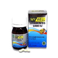 MY WELL VIT D3 1000 IU 20 tablet - Vitamin D Supplement 1000 IU
