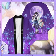 New Anime Demon Slayer Kimono Zenitsu Tanjirou Cosplay Haori Cardigan Casual Tops