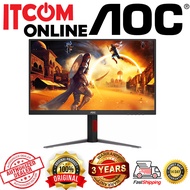 AOC 27'' LED GAMING MONITOR (U27G4 4K) IPS/UHD/1MS/HDMIx2/DP/A/PIVOT/HDR400/320HZ