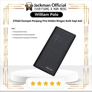 WILLIAM POLO 211563 Dompet Panjang Pria Wallet Ringan Kulit Sapi