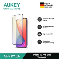 AUKEY iPhone 15 Premium OptiGlow Anti-Blue Ray Tempered Glass SP-HY10