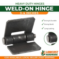 Super Heavy Duty Welding Hinge Steel Weld on Butt Flag For Gate Revolving Doors Hinges 3-4 inches Hi