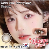 คอนแทคเลนส์🌈Love Too🌈 Brown / Gray (Luxzylens) ขนาดมินิ💖