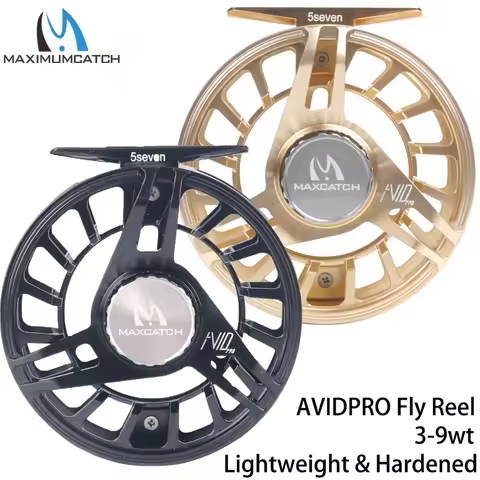 Maximumcatch AVID PRO 3-9wt Lightweight Hardened Fly Fishing Reel Physical CNC Machined 6061T6 Alumi
