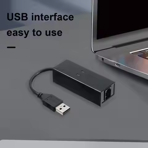 External Dial Up Fax Data Modem High-speed Usb External Dial-up Fax Data Modem for Computer Laptop Q