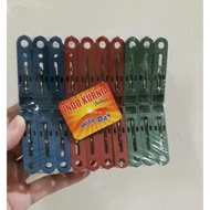 jepit jemuran indokurnia warna warni 1 pax=20 pcs/jemuran baju plastik/jepit baju
