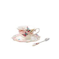 Porcelain English Tea Cup Set Single Tea Cup Flower Coffee Cup Tea Set English Style European Pink F