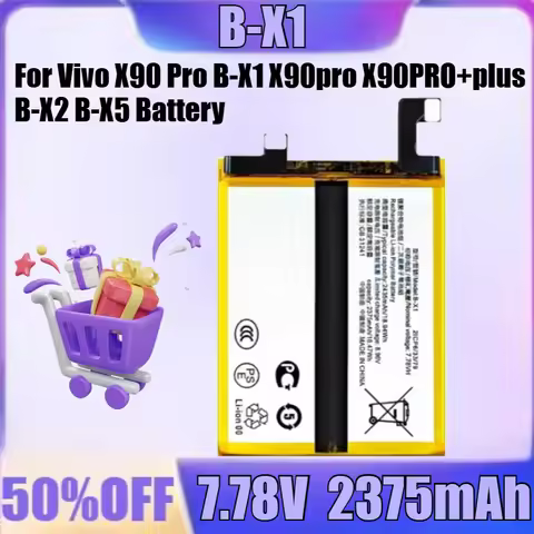 New B-X1 B-X2 B-X5 7.78V 7.76V 2375mAh 2250mAh for Vivo X90 Pro B-X1 X90pro X90PRO+plus B-X2 B-X5 Ba