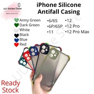 Shockproof Anti-Fall Phone Case iPhone 6 6S 6P 6SP 11 Transparent Matte Cover