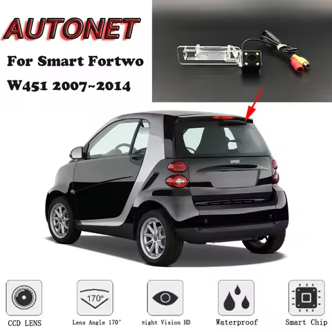 AUTONET Backup Rear View camera For Smart Fortwo W451 2007 2008 2009 2010 2011 2012 2013 2014 Night