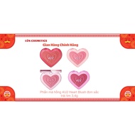 Heart Blush 4u2 Heart Blush Thailand 3,4g - Monochrome Blush, Suitable for Many Makeup Styles.