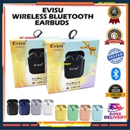 【New & Touch】Macaron EVISU Pro Max 12 Wireless Earphone Bluetooth Color Ful Bluetooth Headset