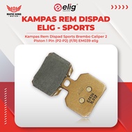 ELIG Front Disc Brake Pads Brembo Caliper 2 Piston 1 Pin SPORTS EM 039 Piaggio Aprilia