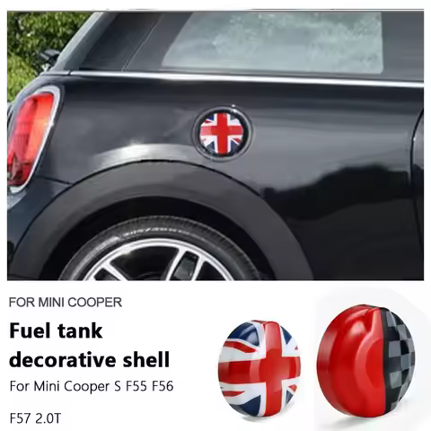 1PCS/SET Brand New Plastic Fuel Tank Cover Sticker For MINI Cooper S For F55 F56 F57 2.0T Car-Stylin