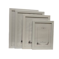 Photo Frame Size A4 /11R /12R / A3 - Brown / White Color(1pc)