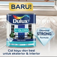cat minyak dulux v-gloss high gloss 0.8 liter pewter grey 40698