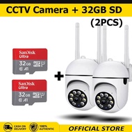 กล้องวงจรปิด360 wifi กล้องวงจรปิดดูผ่านมือถือ V380 Pro 128GB 1080P HD สียงสองทาง มองเห็นในที่มืด กันน้ํา CCTV Camera กล้องวงจรไรสาย5g (ร้านค้ากรุงเทพ จัดส่ง 24 ชม)