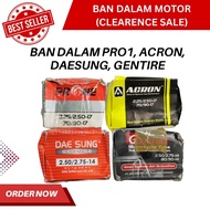 MOTORCYCLE INNER TYRE IN DAMAGED PACKAGING 250/275-14, 250/275-17, 225/250-17, 275-17