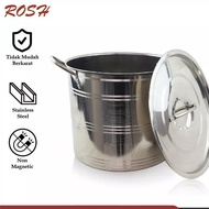 Stock pot 12 qt 22cm original stainless steel steamer best quality - stock pot