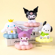 Cake decorations Kuromi Night Light White Dog Pancha Dog Sitting Cloud With Led Light Cake Decoratio