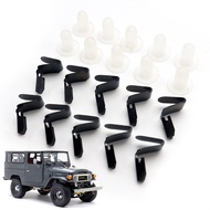 30 Sets Of Door Panel Hairpin (Steel + White Bushing) For Toyota Land Cruiser BJ40 BJ43 FJ40 HJ45 HJ