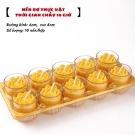 Nến bơ thực vật không khói cháy 2h 3h 4h 8h 10h - Nến thắp sáng cúng phật thả hoa đăng - Anan Books