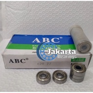 MINIMAL BEARING 629 ZZ / 629ZZ IRON CAP ABC BRAND MINIMUM PURCHASE 10 pcs