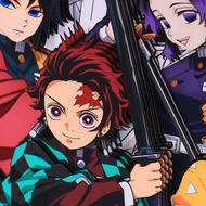 Demon Slayer Family Portrait Wall Painting Anime Decorative Painting Two-Dimensional Japanese Anime 