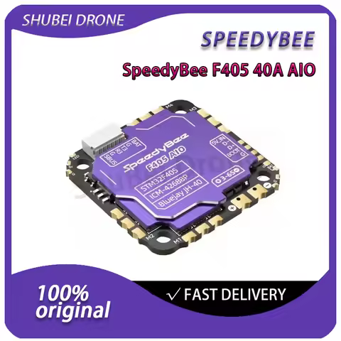 SpeedyBee F405 AIO 40A Flight Controller BLS 4-in-1 ESC Built-in Bluetooth WiFi 3-6S Lipo Support DJ