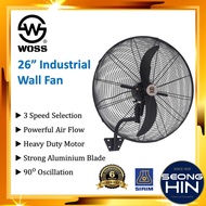 WOSS 26" Heavy Duty Industrial Stand Fan 26" Wall Fan / Kipas Berdiri Industri 26 inch / Kipas Dindi