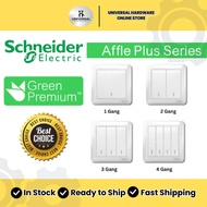 [READY STOCKS] SCHNEIDER ELECTRIC AFFLE PLUS SERIES 10AX 250V 1 GANG 1 WAY SWITCH / 2 GANG 1 WAY SWI