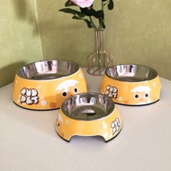 Pet cat food dog food bowl cat bowl cat bowl cat bowl dog bowl dog bo Pet cat food dog food bowl cat bowl cat bowl dog bowl dog bowl Single bowl Double bowl Stainless Steel Double Layer food Stop Slow food Supplies OU24326