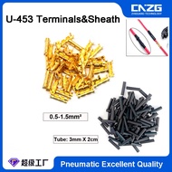 453 U-shaped Terminal Cold Inserts Connectors Small Teeth Fascia 0.3-1.5mm2 With Heat shrinkable tub