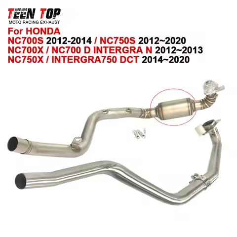 For Honda NC700S/X NC750S/X Motorcycle Exhaust Front Link Pipe INTEGRA750 DCT / NC700 D INTEGRA N Ex