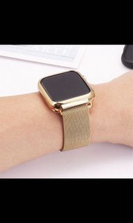 APPLE WATCH SE 44mm 金色電鍍保護殼 防摔殼 軟殼不刮傷 手錶框 蘋果手錶保護框