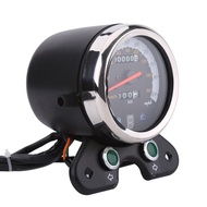 Motorcycle Speedometer Dual Mileage Meter with Indicator CG125 Retro Modification GN125 Without Batt