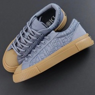 STONE ISLAND x DIOR DIOR B33 Capsule Series Round Toe Lace-Up Sneakers Blue Star Xiao Zhan Same Styl