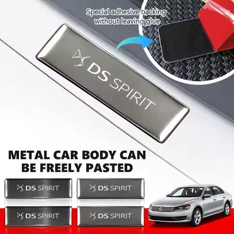 For DS Aluminum Alloy Car Logo Trunk Decal Emblem Decoration Sticker Accessories DS3 E-Tense DS5LS‌ 