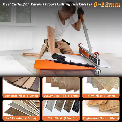 13 Inch Vinyl Plank Flooring Cutter Tool for Laminate LVP LVT SPC WPC Engineered Wood